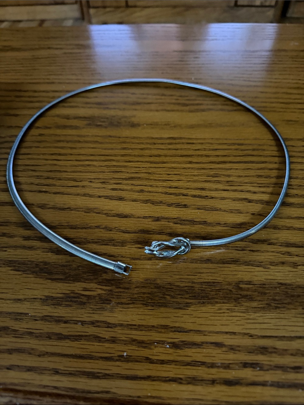 Silvery Snake Slinky chain belt